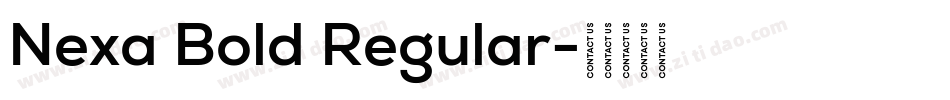 Nexa Bold Regular字体转换